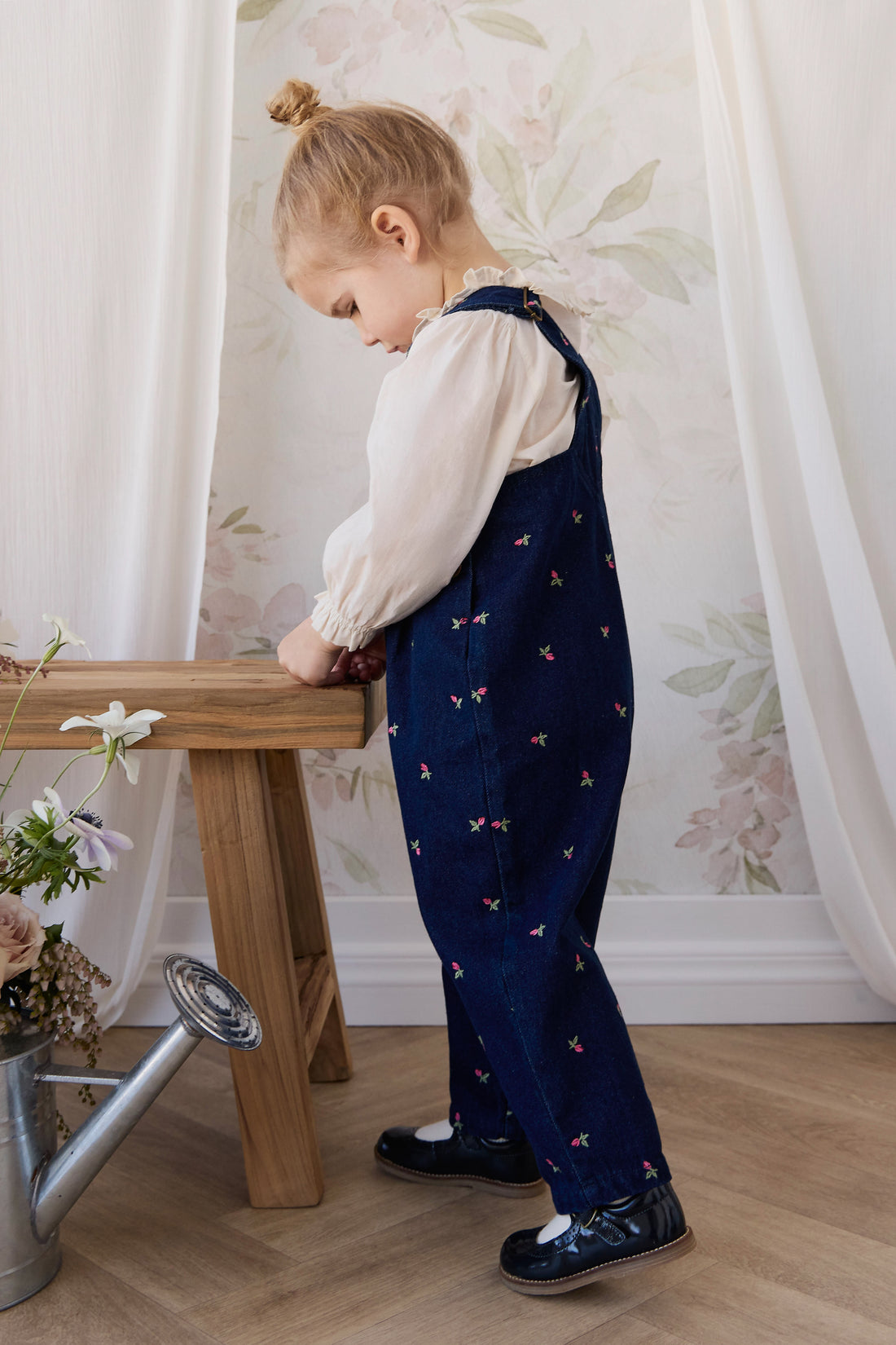 Blair Overall - Rosebud Denim Childrens Overall from Jamie Kay NZ