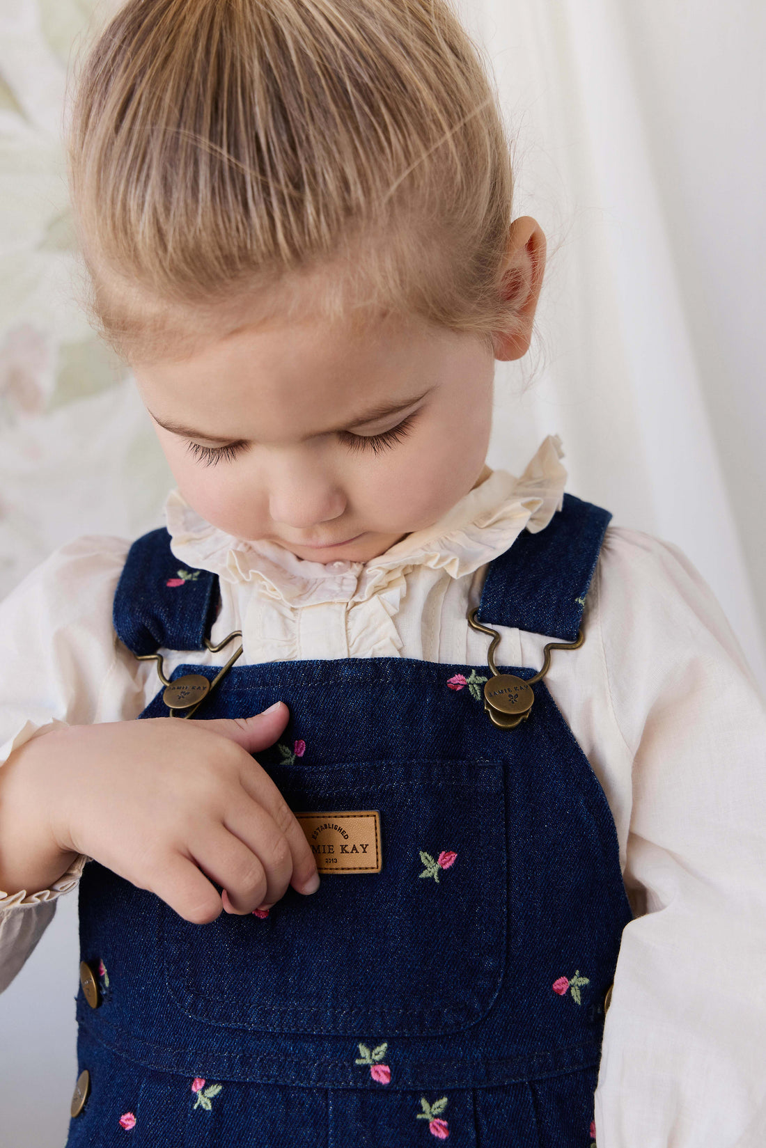 Blair Overall - Rosebud Denim Childrens Overall from Jamie Kay NZ