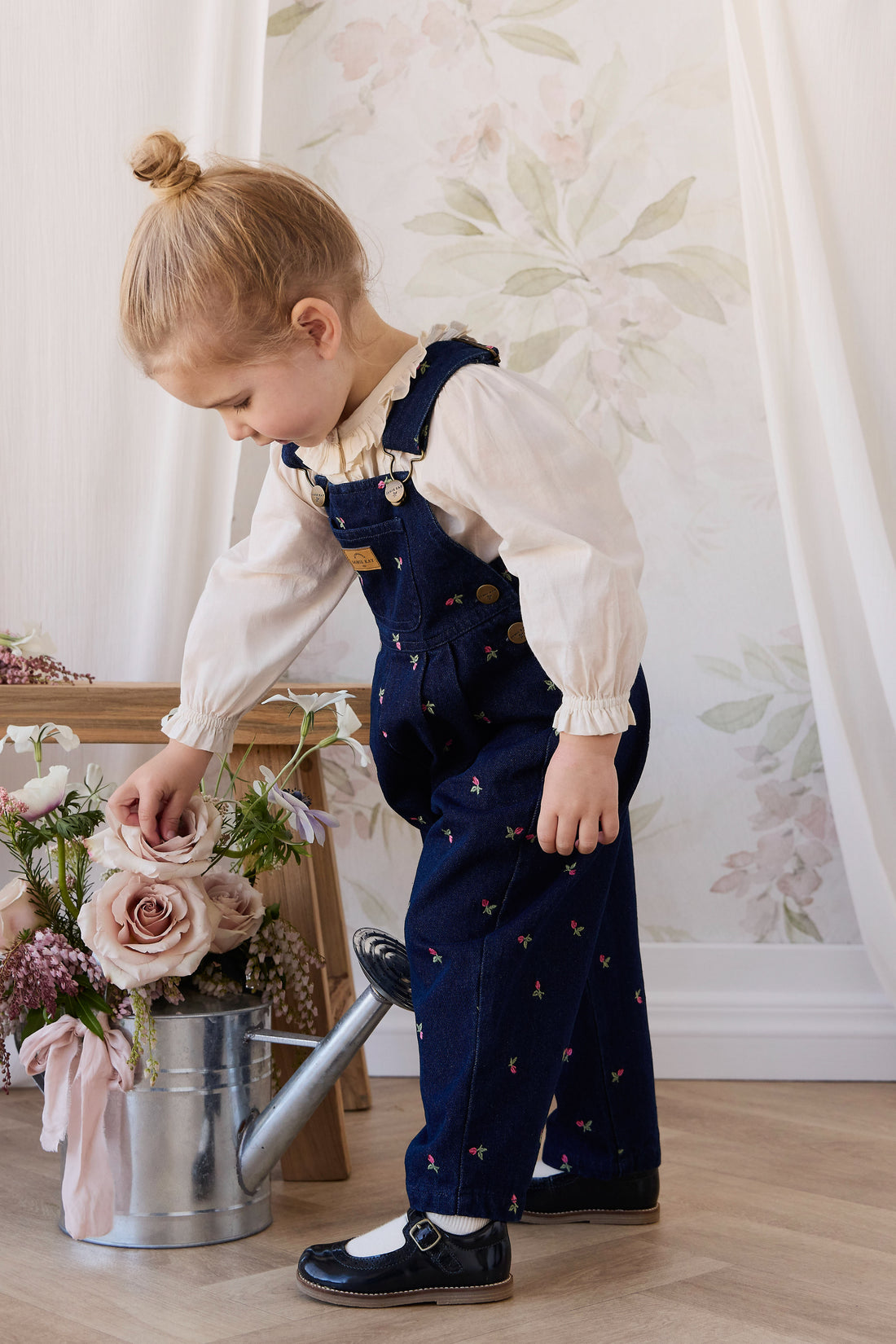 Blair Overall - Rosebud Denim Childrens Overall from Jamie Kay NZ