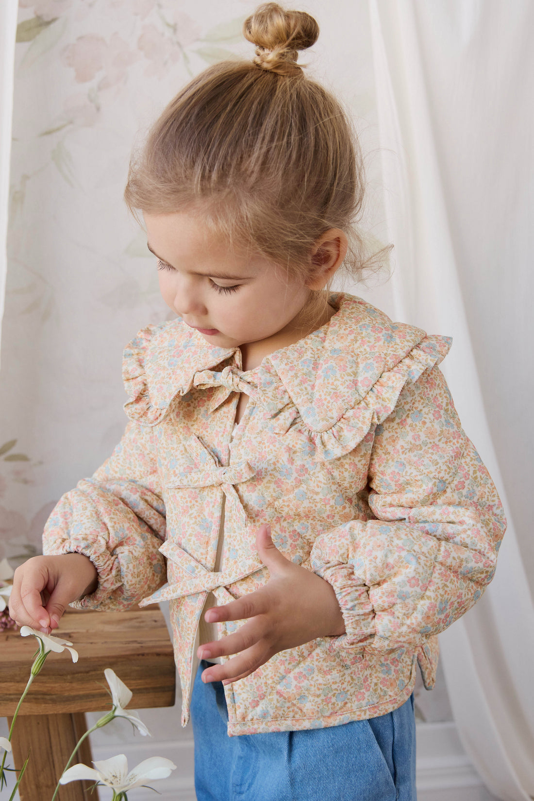 Hartlen Jacket - Tully Peach Childrens Jacket from Jamie Kay NZ