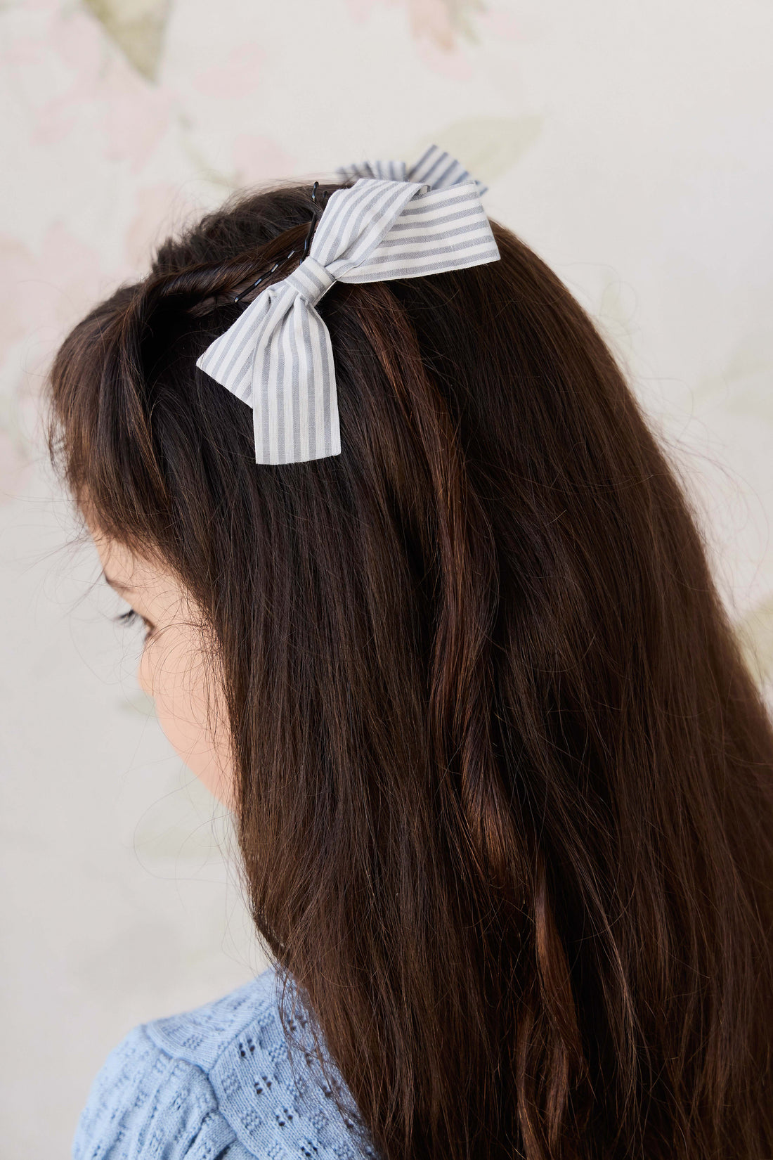 Wrenley Clip 2PK - Harbour Stripe Childrens Hair Accessories from Jamie Kay NZ