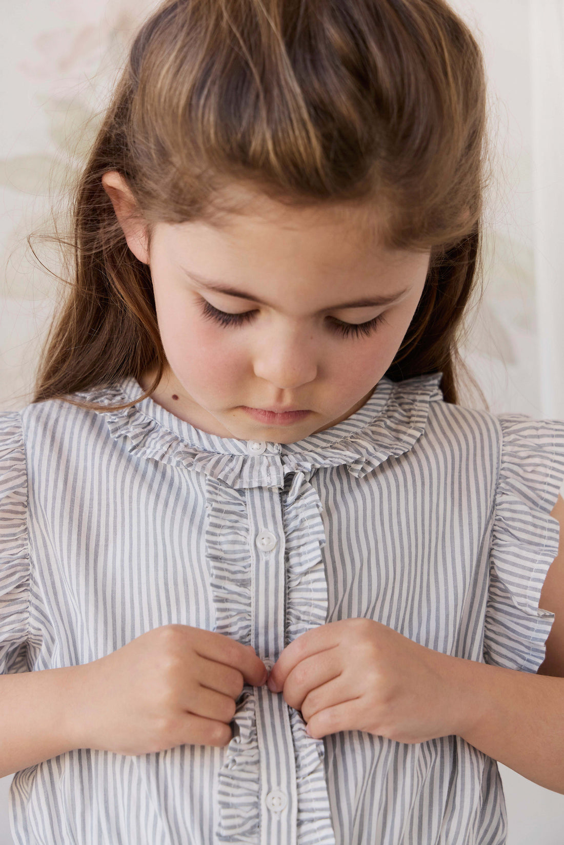 Organic Cotton Calianna Top - Harbour Stripe Childrens Top from Jamie Kay NZ