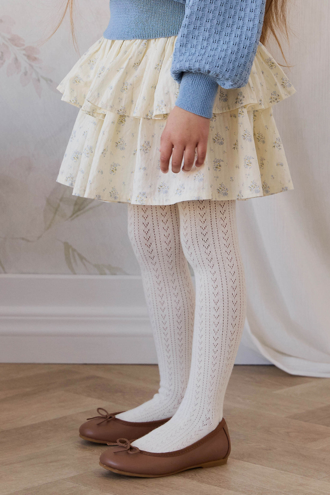 Mia Tight - Parchment Childrens Tights from Jamie Kay NZ