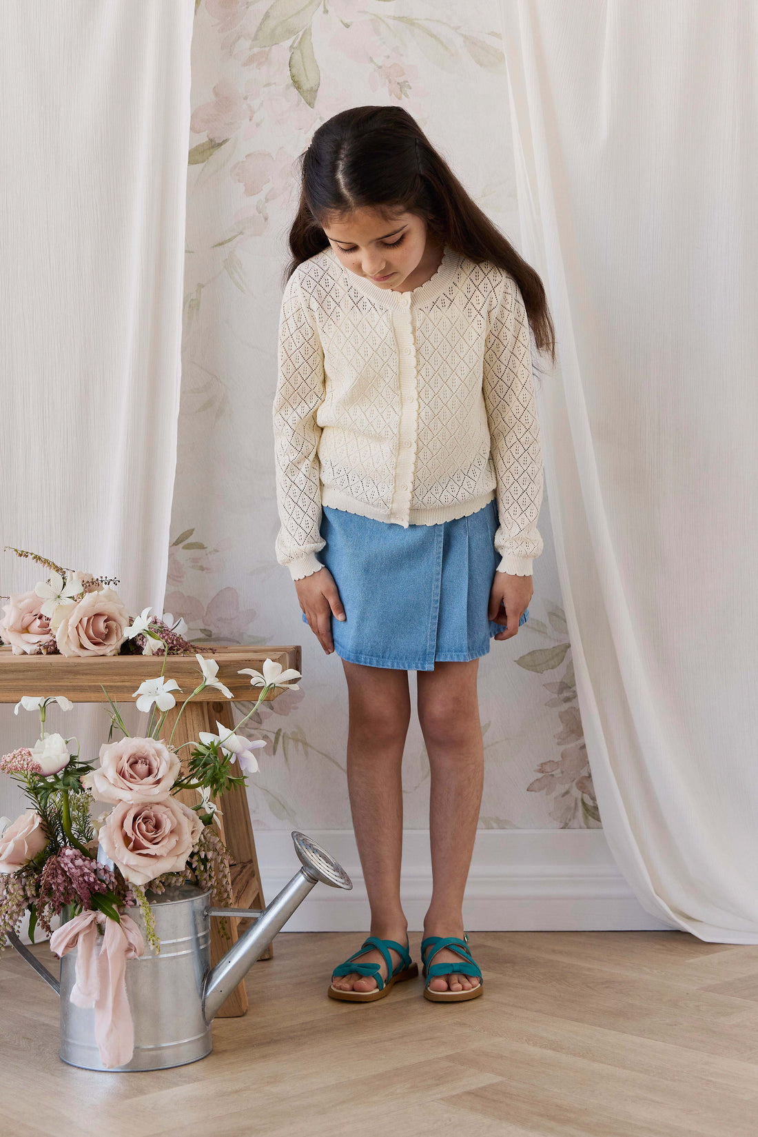 Cindy Cardigan - Vintage Lace Childrens Cardigan from Jamie Kay NZ