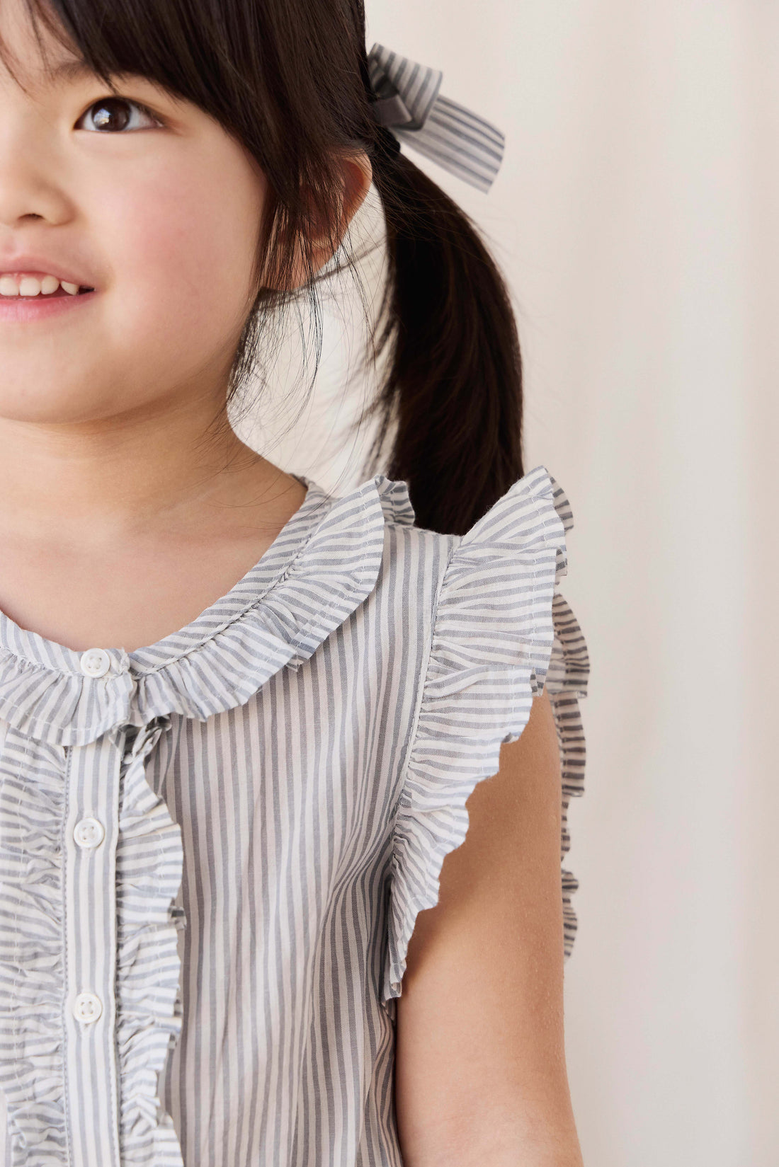 Organic Cotton Calianna Top - Harbour Stripe Childrens Top from Jamie Kay NZ