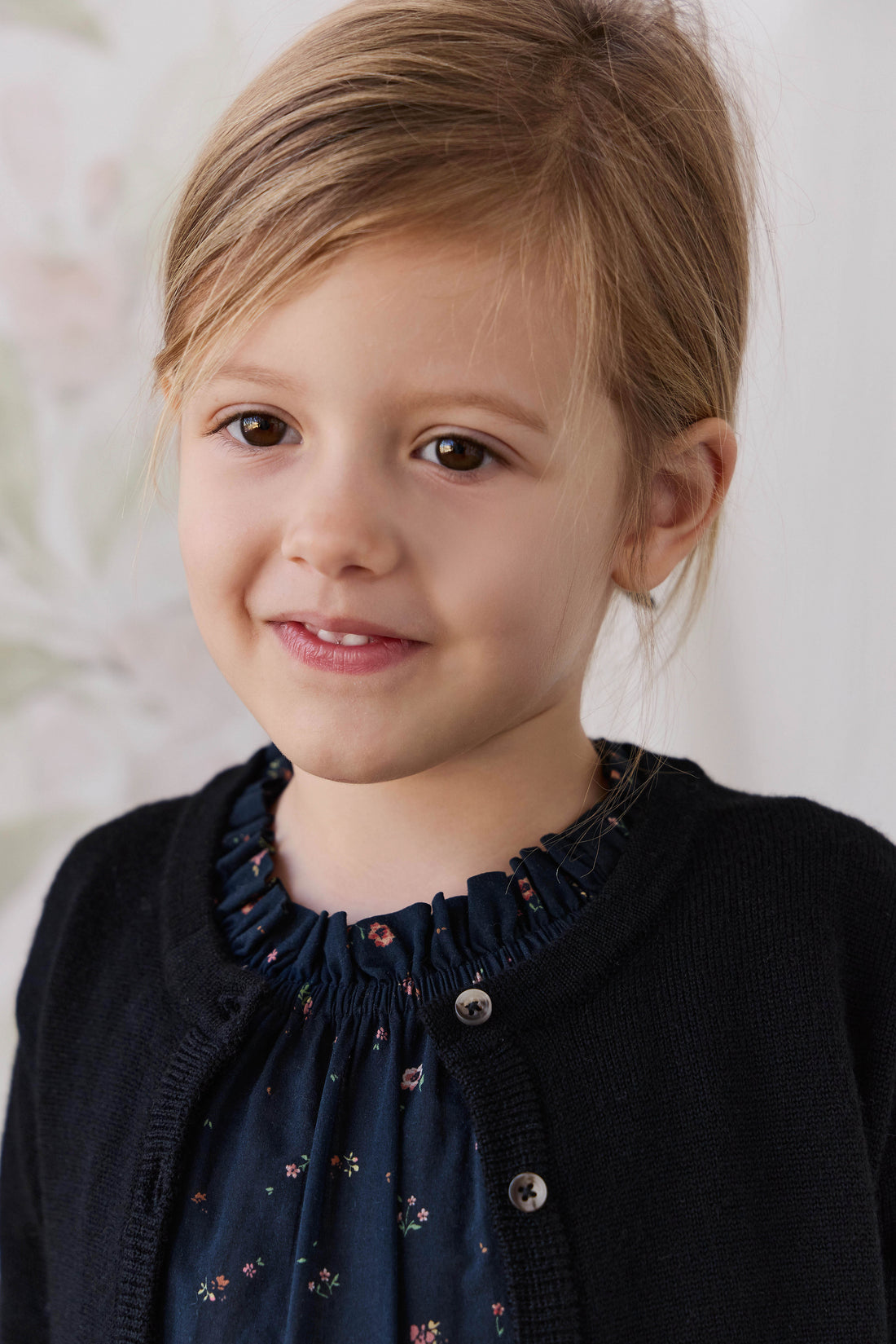 Merino Camille Cardigan - Black Childrens Cardigan from Jamie Kay NZ