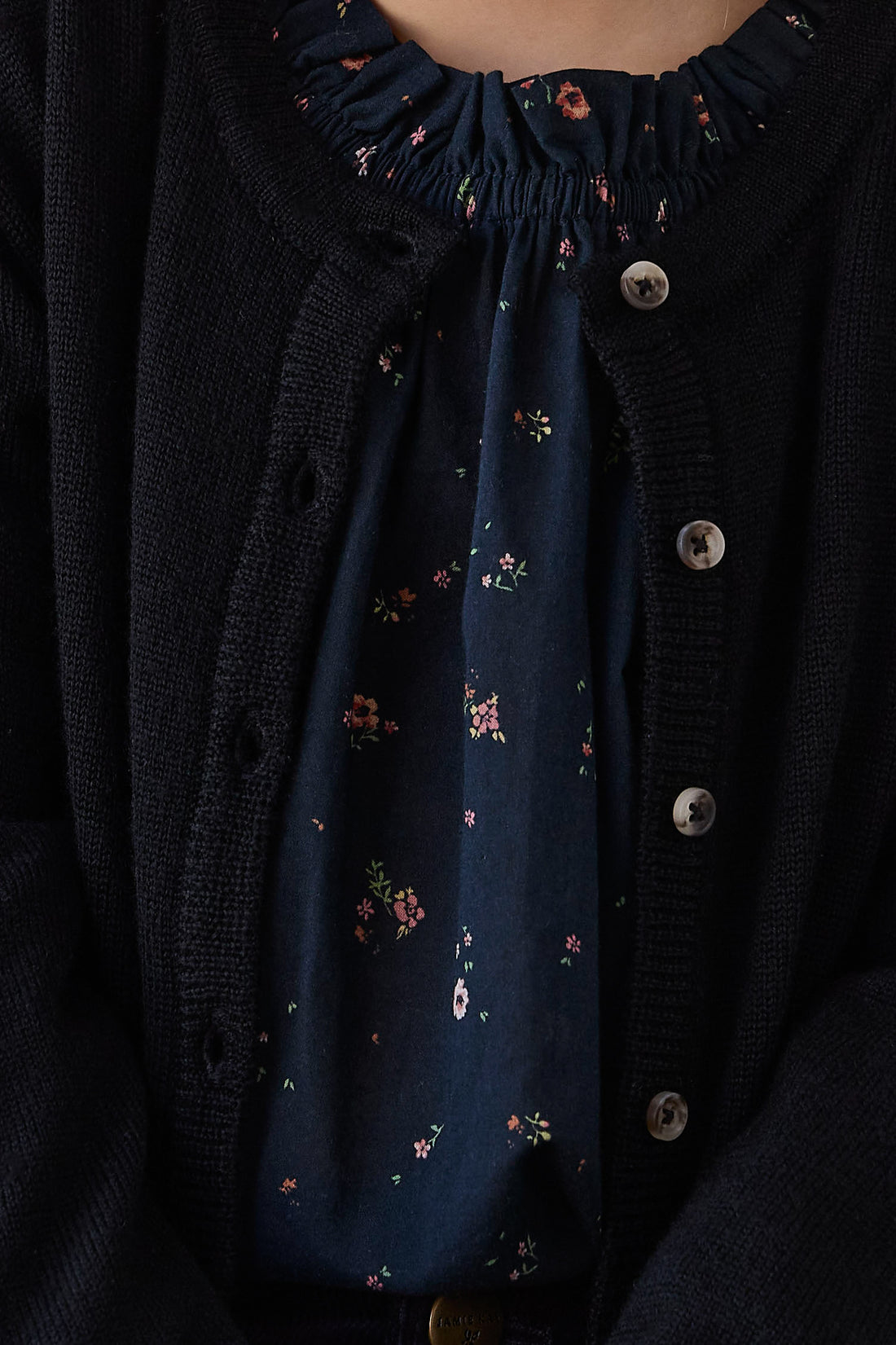 Merino Camille Cardigan - Black Childrens Cardigan from Jamie Kay NZ