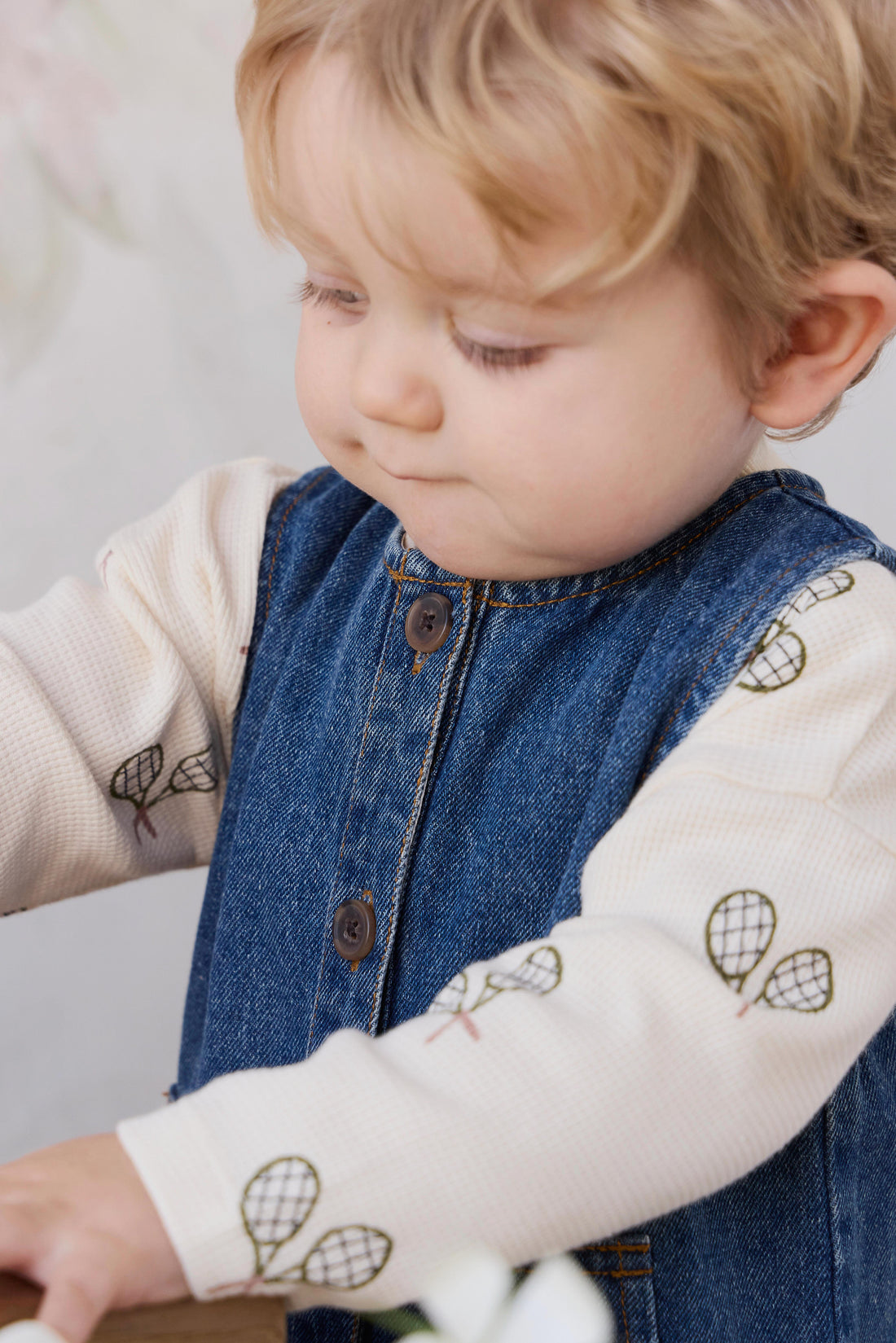 Sorrel Playsuit - Classic Wash Denim Childrens Playsuit from Jamie Kay NZ