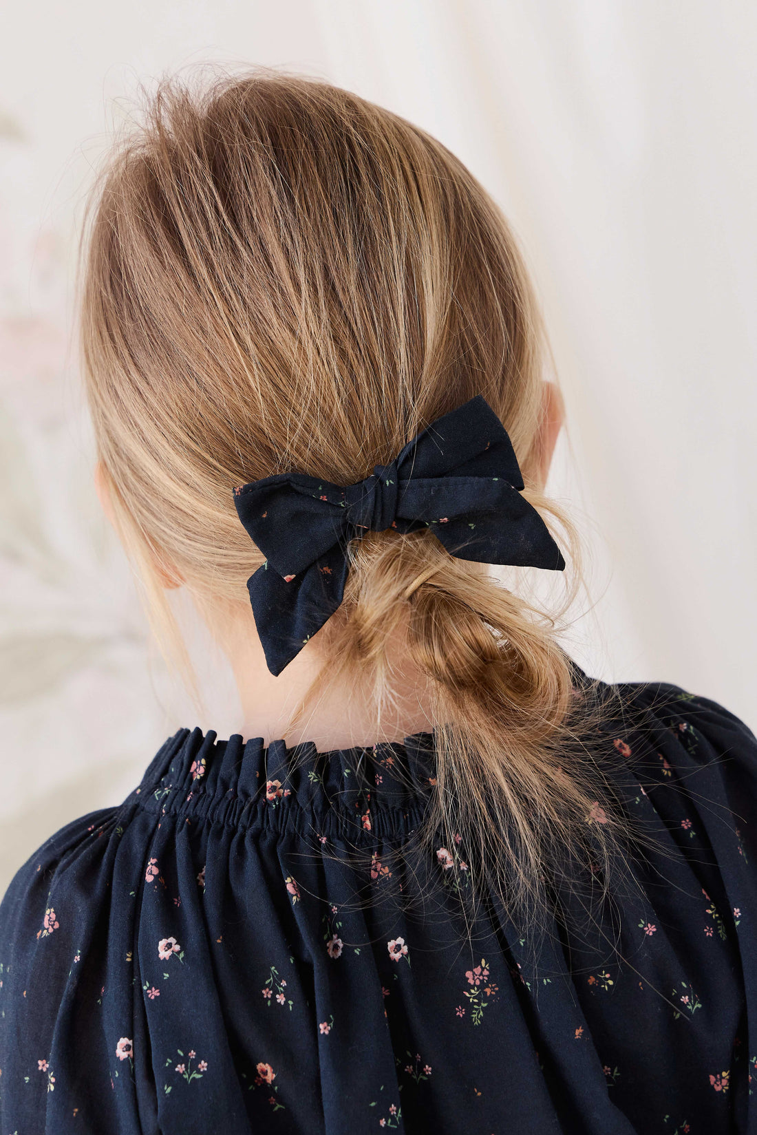 Dovie Bow - Eloise Navy Childrens Bow from Jamie Kay NZ