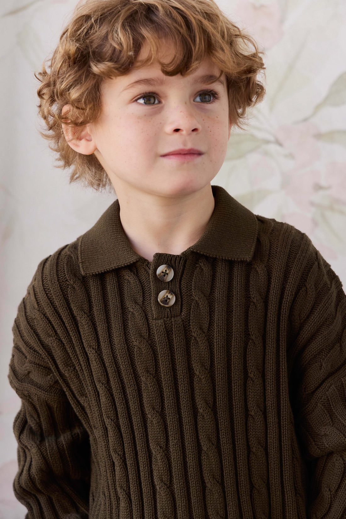 Wade Knit Jumper - Forest Childrens Jumper from Jamie Kay NZ