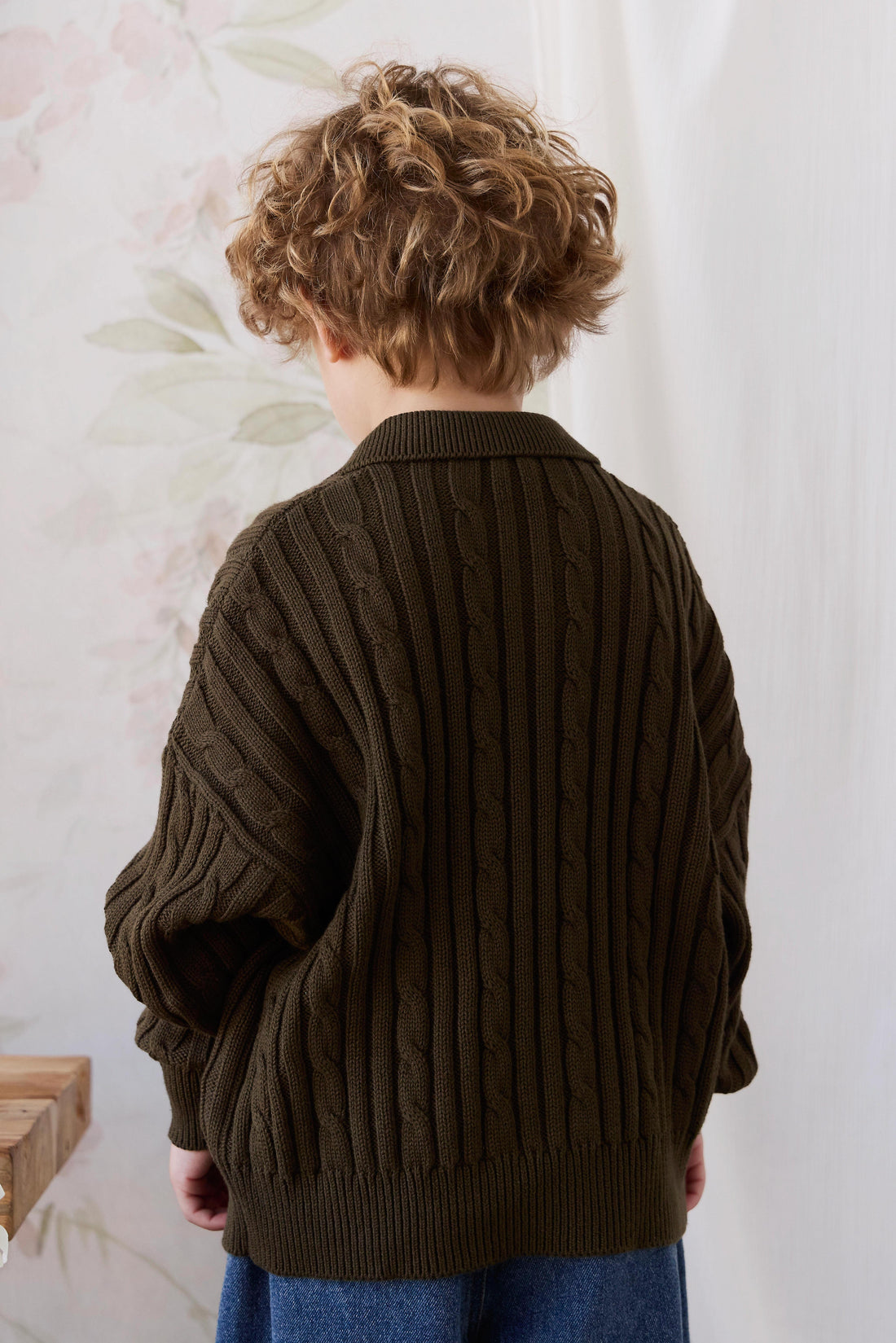Wade Knit Jumper - Forest Childrens Jumper from Jamie Kay NZ