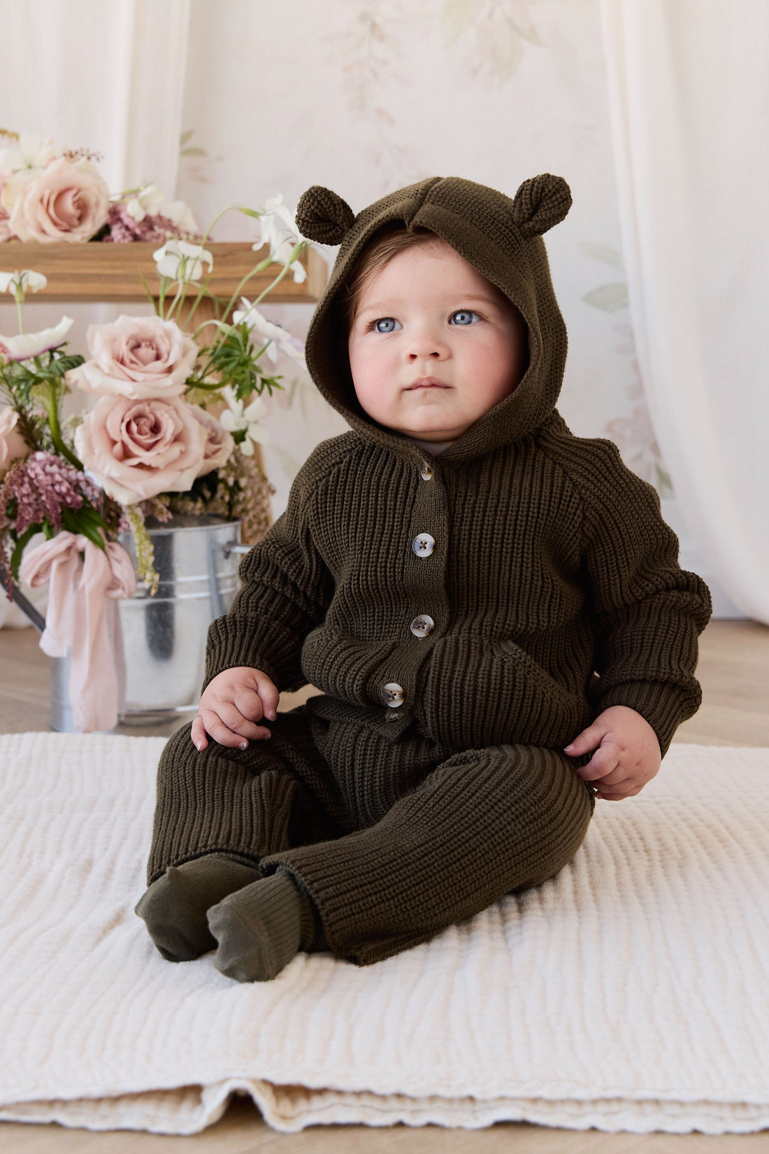 Bear Cardigan - Forest Childrens Cardigan from Jamie Kay NZ