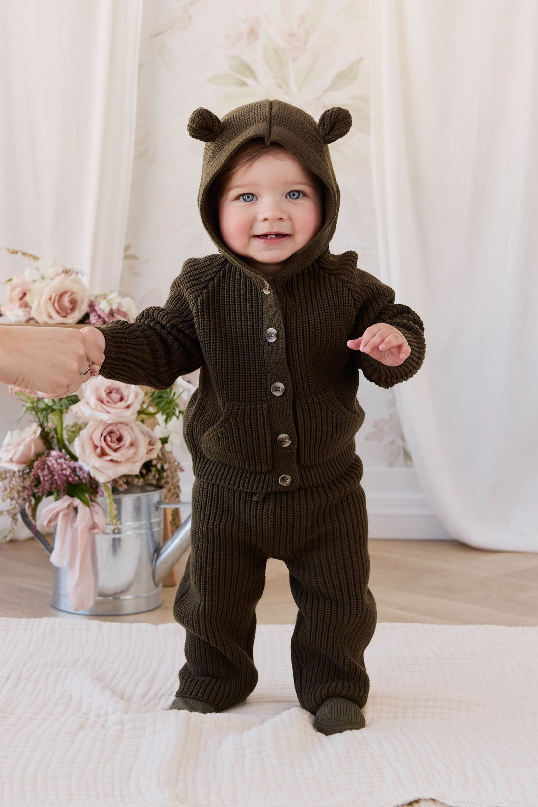 Bear Cardigan - Forest Childrens Cardigan from Jamie Kay NZ