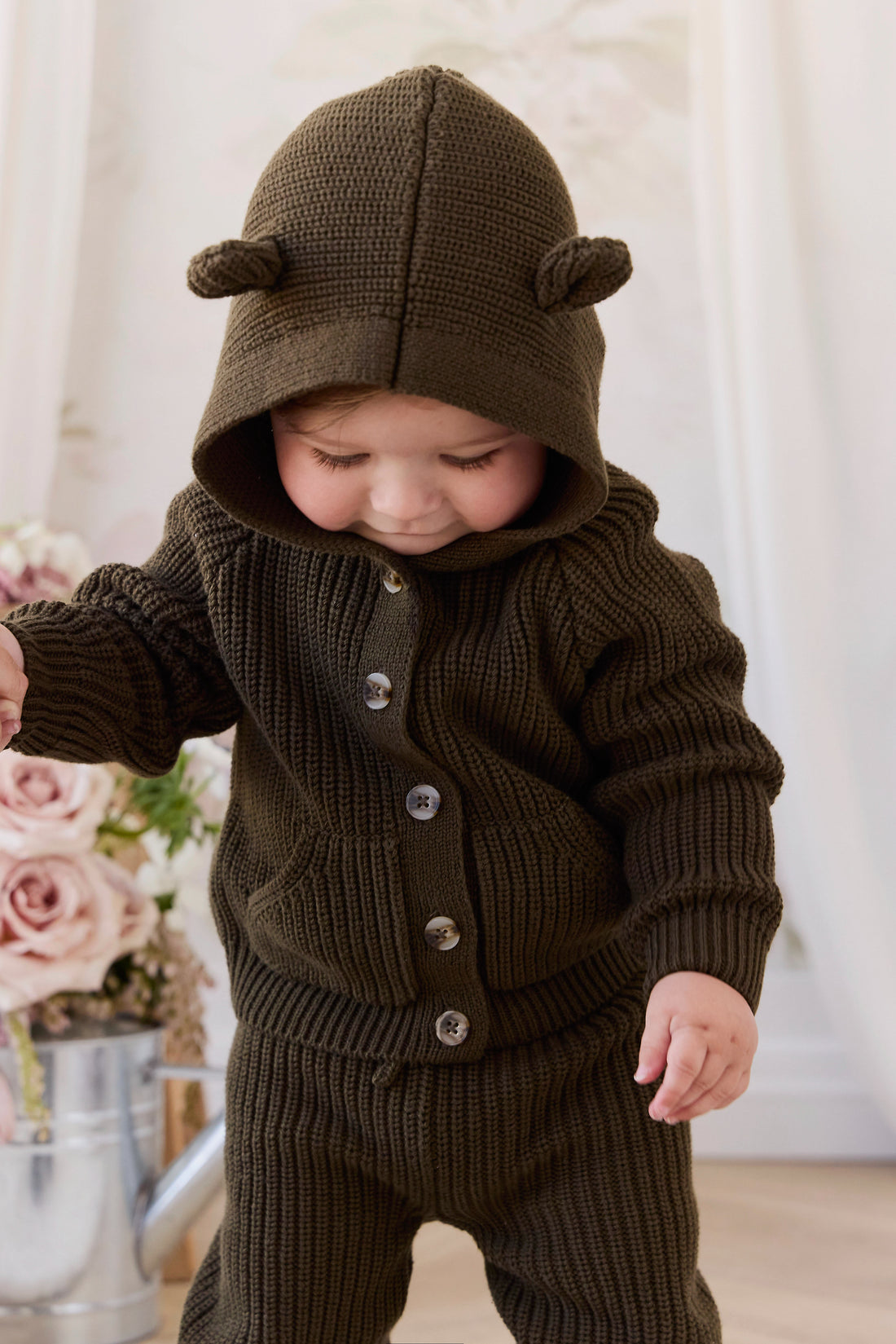 Bear Cardigan - Forest Childrens Cardigan from Jamie Kay NZ
