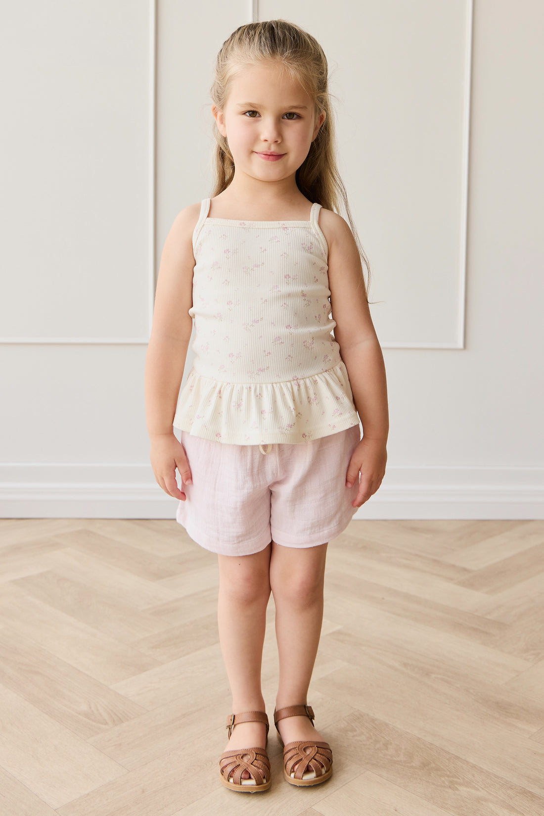 Organic Cotton Muslin Elodie Short - Cassia Childrens Short from Jamie Kay NZ