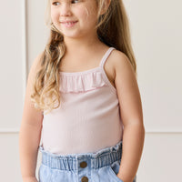 Organic Cotton Modal Vienna Singlet - Cassia Childrens Singlet from Jamie Kay NZ