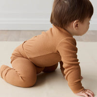 Organic Cotton Modal Long Sleeve Bodysuit - Baker Childrens Bodysuit from Jamie Kay NZ