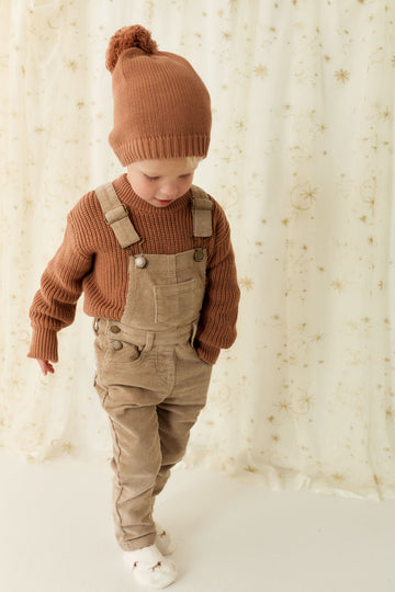 Jordie Cord Overall - Vintage Taupe Childrens Overall from Jamie Kay NZ