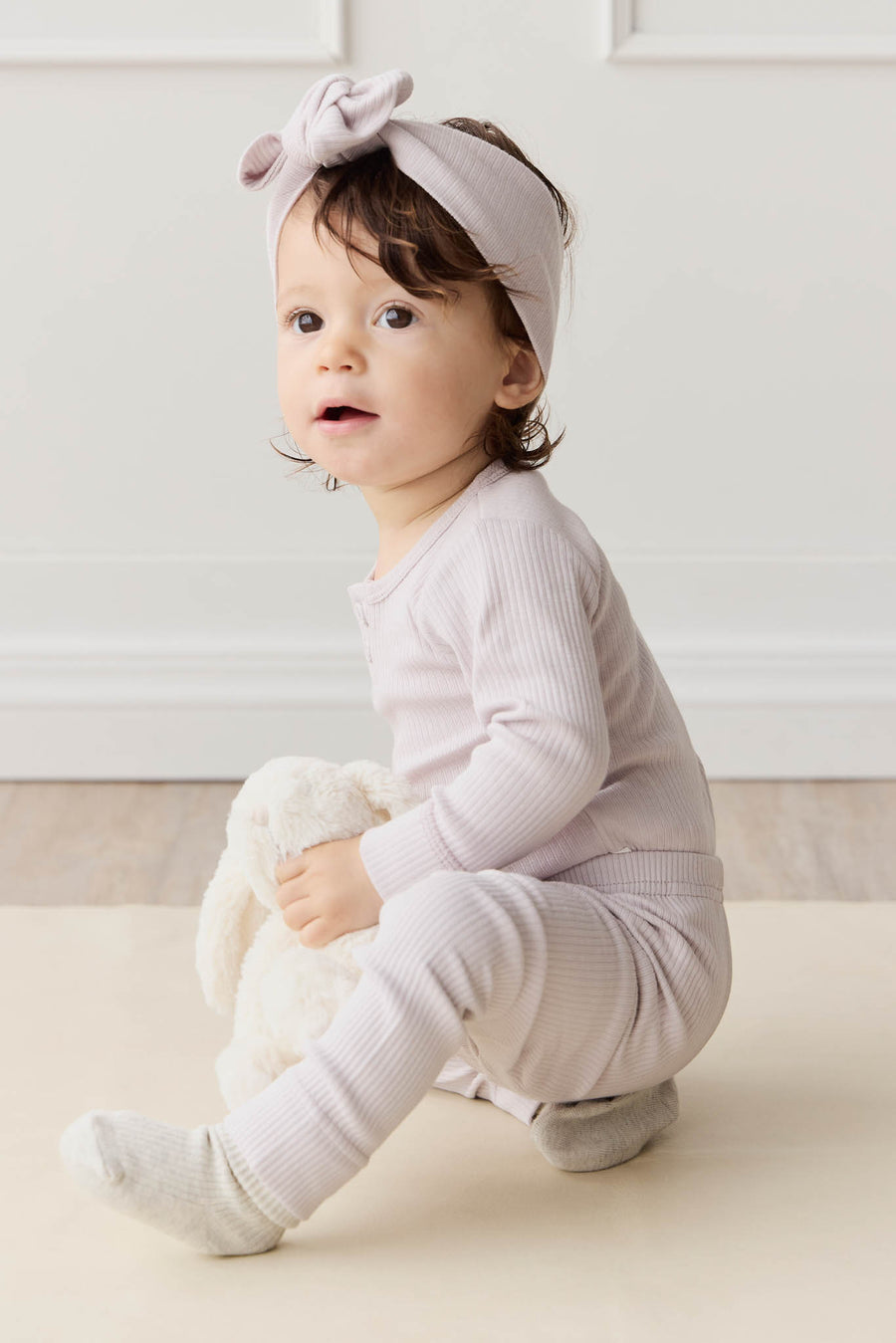 Organic Cotton Modal Long Sleeve Bodysuit - Luna Childrens Bodysuit from Jamie Kay NZ