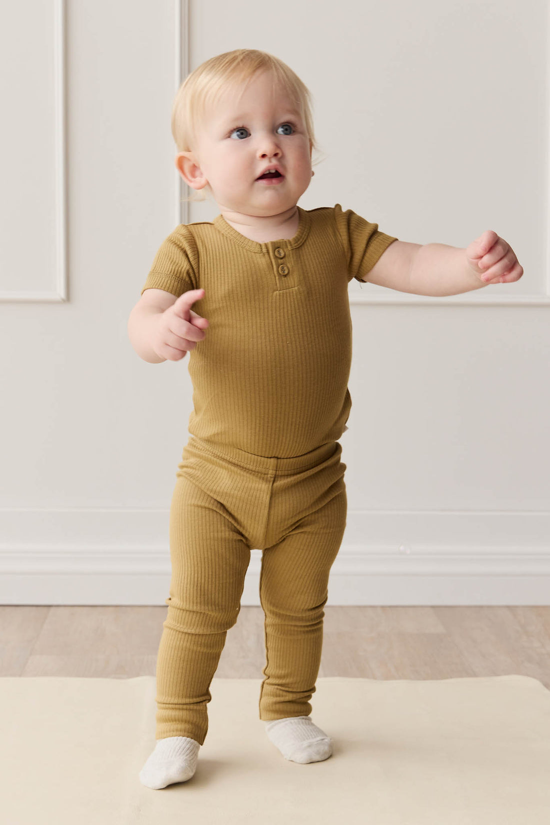 Organic Cotton Modal Everyday Legging - Buffalo Childrens Legging from Jamie Kay NZ