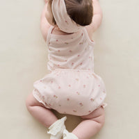 Organic Cotton Bridget Singlet Bodysuit - Meredith Morganite Childrens Bodysuit from Jamie Kay NZ