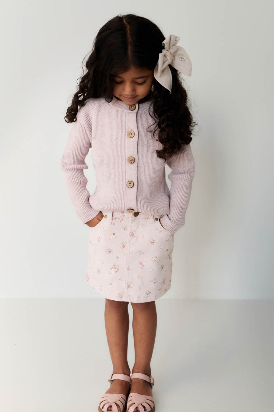 Adrienne Skirt - Petite Fleur Violet Childrens Skirt from Jamie Kay NZ