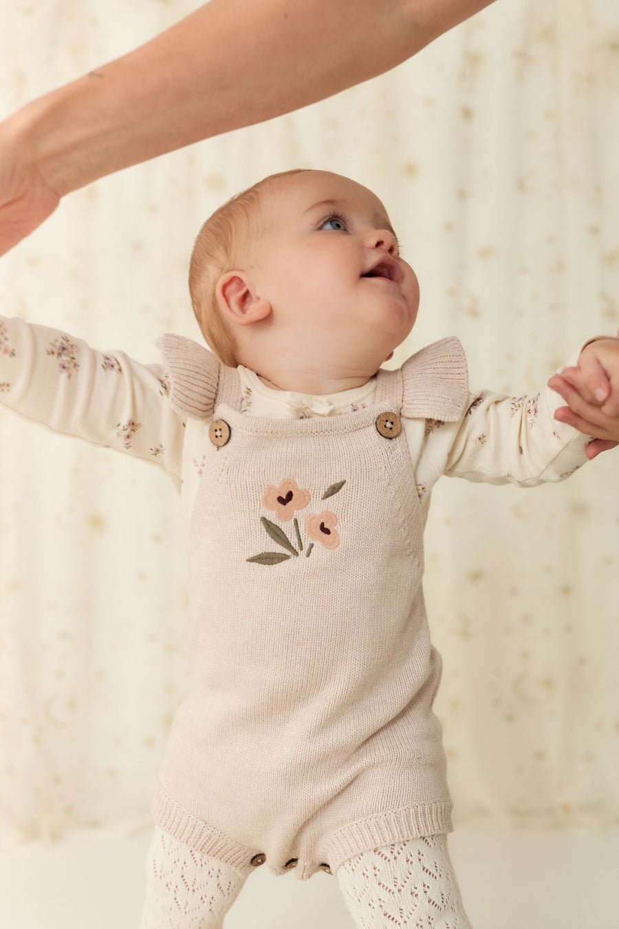 Lulu Romper - Rosewater Petite Goldie Childrens Romper from Jamie Kay NZ