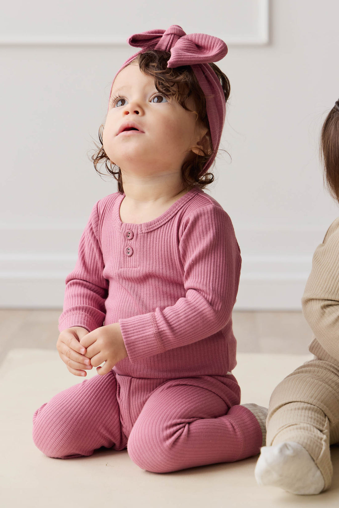 Organic Cotton Modal Everyday Legging - Rosette Childrens Legging from Jamie Kay NZ