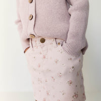 Adrienne Skirt - Petite Fleur Violet Childrens Skirt from Jamie Kay NZ