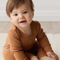 Organic Cotton Modal Long Sleeve Bodysuit - Baker Childrens Bodysuit from Jamie Kay NZ