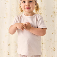 Pima Cotton Aude Oversized Tee - Rosewater Petite Goldie Childrens Top from Jamie Kay NZ