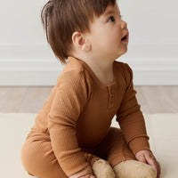 Organic Cotton Modal Long Sleeve Bodysuit - Baker Childrens Bodysuit from Jamie Kay NZ