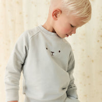 Organic Cotton Palmer Pullover - Droplet Childrens Sweatshirt from Jamie Kay NZ