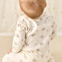 Organic Cotton Melanie Onepiece - Goldie Bouquet Egret Childrens Onepiece from Jamie Kay NZ