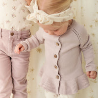 Ava Cardigan - Violet Tint Childrens Cardigan from Jamie Kay NZ