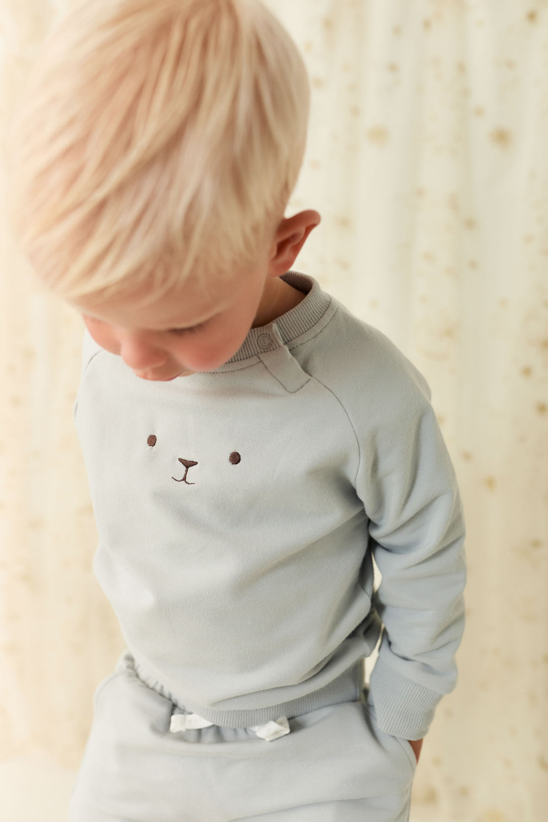 Organic Cotton Palmer Pullover - Droplet Childrens Sweatshirt from Jamie Kay NZ