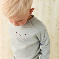 Organic Cotton Palmer Pullover - Droplet Childrens Sweatshirt from Jamie Kay NZ