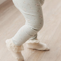 Organic Cotton Everyday Legging - Lulu Blue Childrens Legging from Jamie Kay NZ