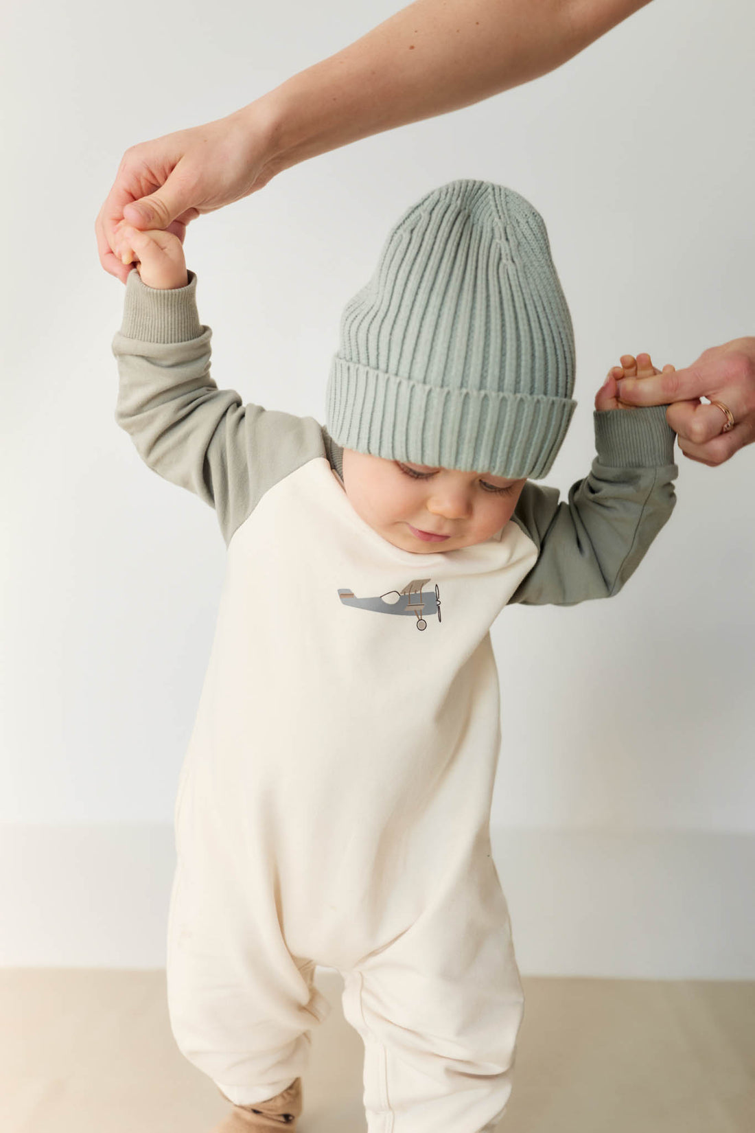 Organic Cotton Tao Sweatshirt Onepiece - Milford Sound Avion Childrens Onepiece from Jamie Kay NZ