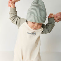 Organic Cotton Tao Sweatshirt Onepiece - Milford Sound Avion Childrens Onepiece from Jamie Kay NZ