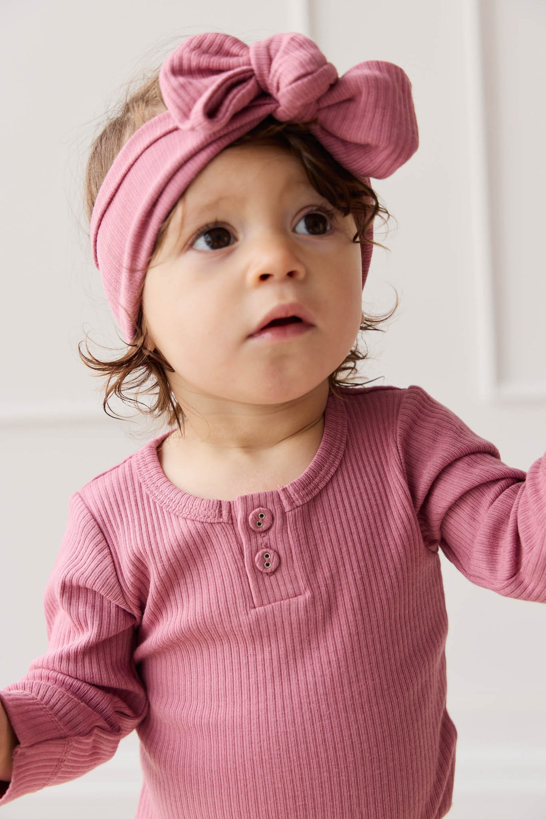 Organic Cotton Modal Lilian Headband - Rosette Childrens Headband from Jamie Kay NZ