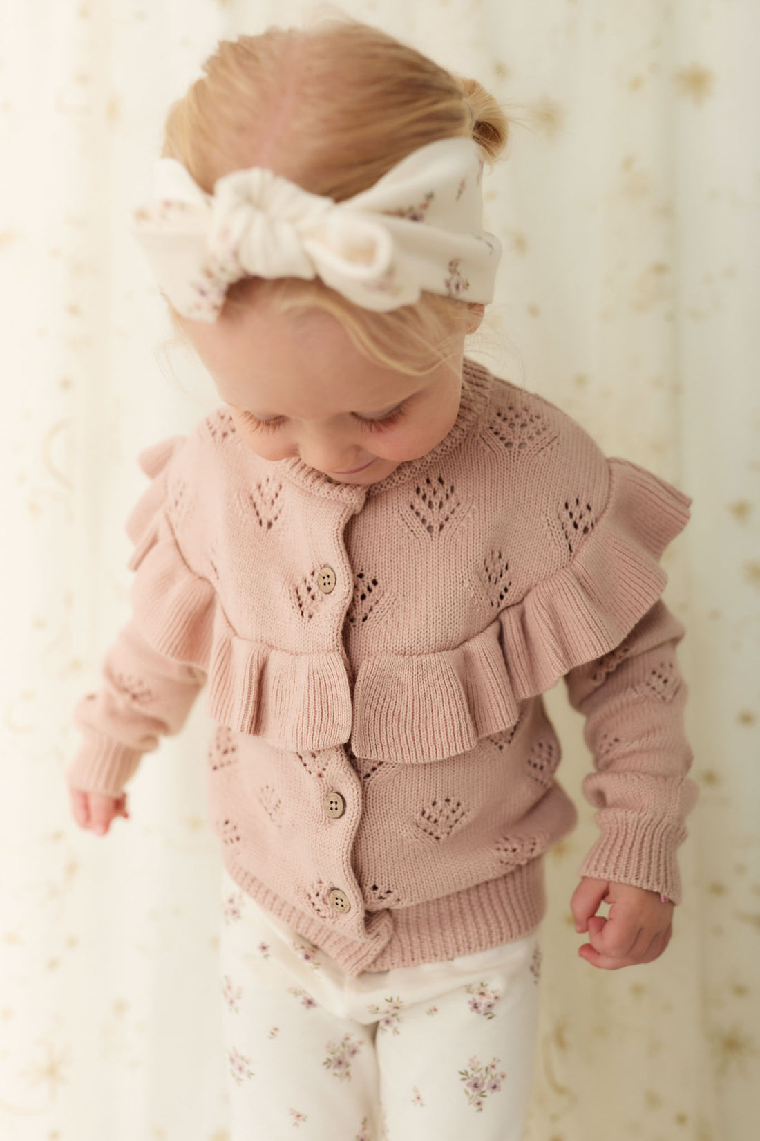 Tilly Cardigan - Dusky Rose Childrens Cardigan from Jamie Kay NZ