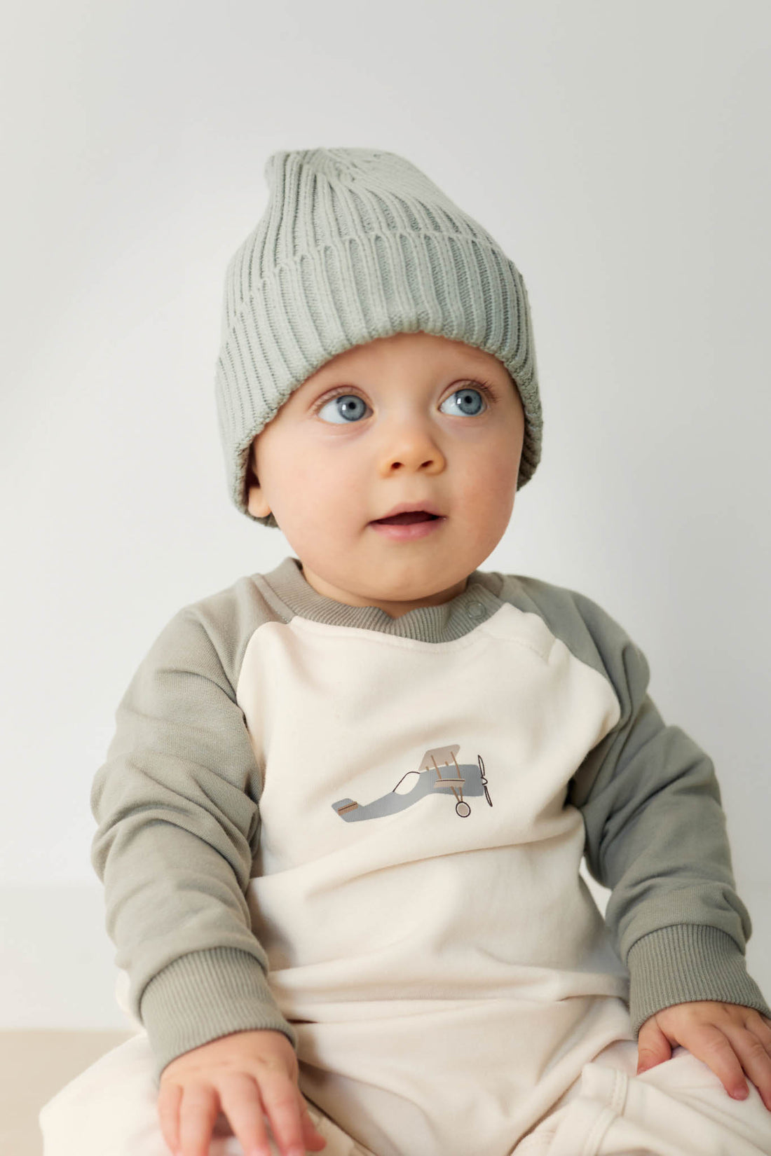 Organic Cotton Tao Sweatshirt Onepiece - Milford Sound Avion Childrens Onepiece from Jamie Kay NZ