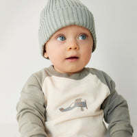 Organic Cotton Tao Sweatshirt Onepiece - Milford Sound Avion Childrens Onepiece from Jamie Kay NZ