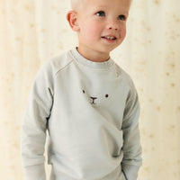 Organic Cotton Palmer Pullover - Droplet Childrens Sweatshirt from Jamie Kay NZ