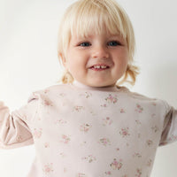 Organic Cotton Aubrey Sweatshirt - Petite Fleur Violet Childrens Sweatshirt from Jamie Kay NZ