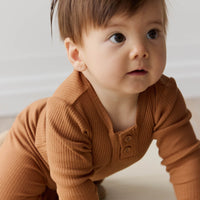 Organic Cotton Modal Long Sleeve Bodysuit - Baker Childrens Bodysuit from Jamie Kay NZ