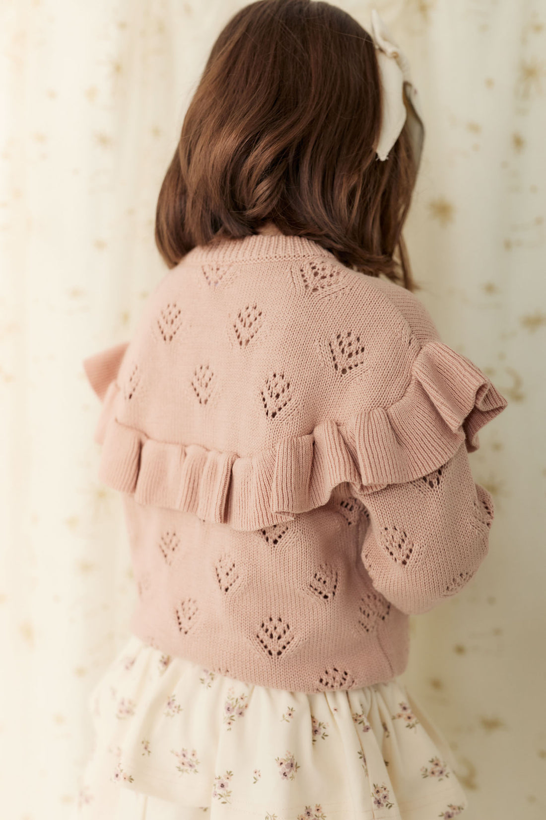 Tilly Cardigan - Dusky Rose Childrens Cardigan from Jamie Kay NZ