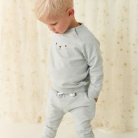 Organic Cotton Palmer Pullover - Droplet Childrens Sweatshirt from Jamie Kay NZ