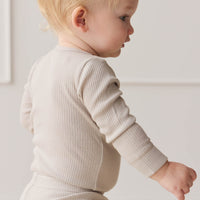 Organic Cotton Modal Long Sleeve Bodysuit - Milford Childrens Bodysuit from Jamie Kay NZ